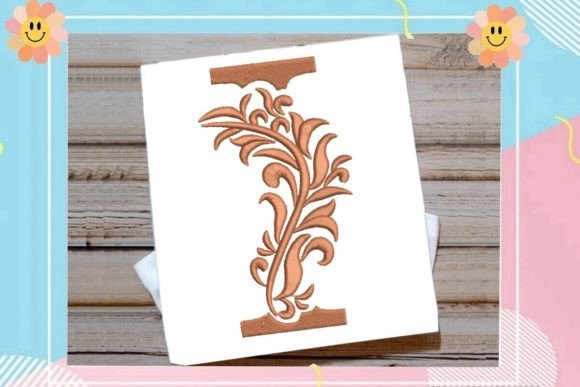 Beautiful Monogram Letter I