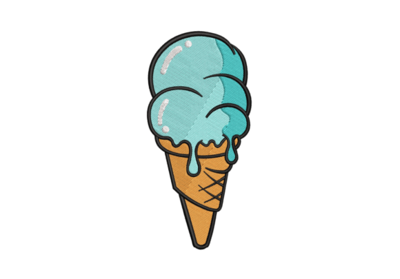 Coned Ice Cream Embroidery Design Review