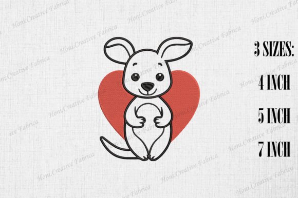 Cute Kangaroo Heart Valentine’s Day