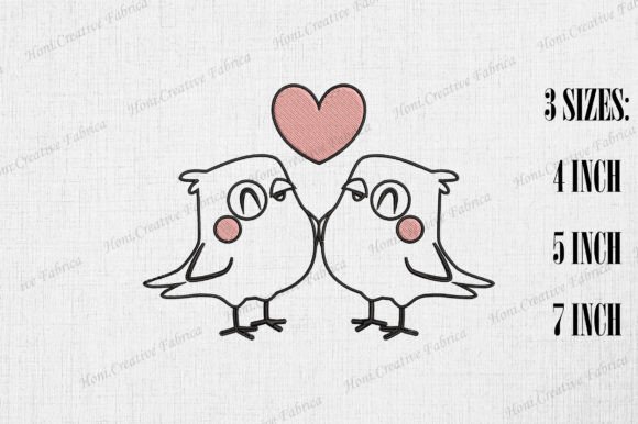 Cute Love Bird Couple Valentine’s Day