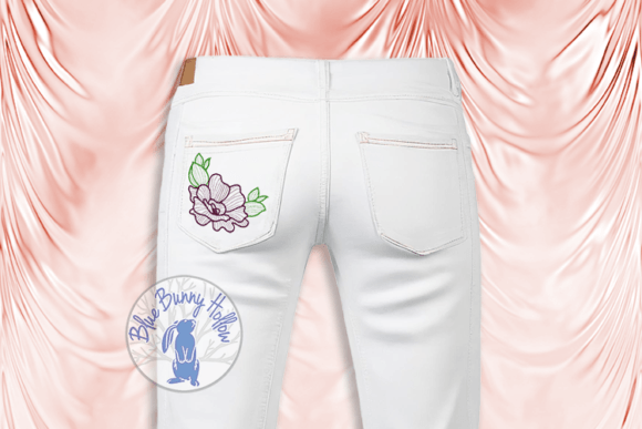 Flower Dark Pink Embroidery Design Review