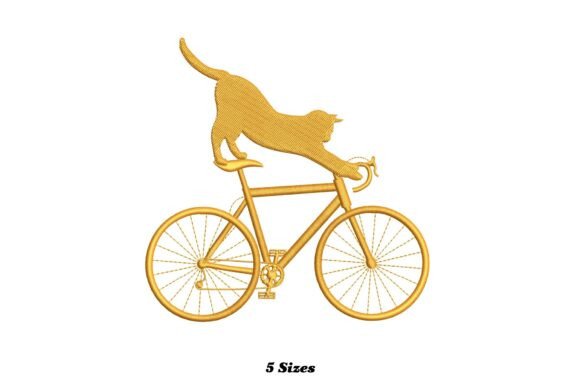 Funny Cat on Bicycle