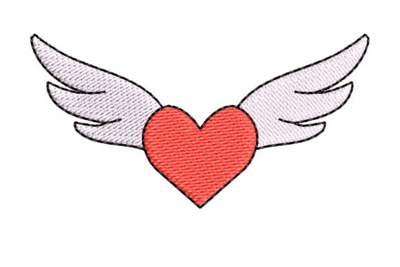 Heart with Angel Wings
