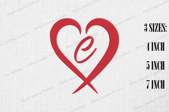 Letter C with Heart Valentine’s Day