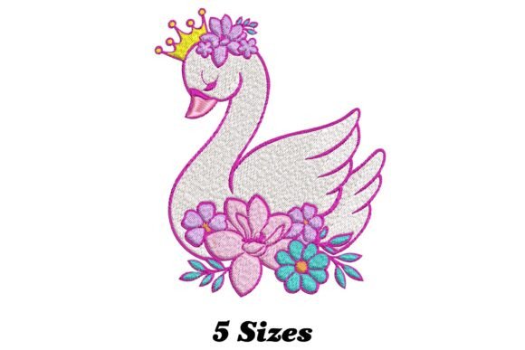 Majestic Swan: A Thoughtful Embroidery Design for Meaningful Gifts