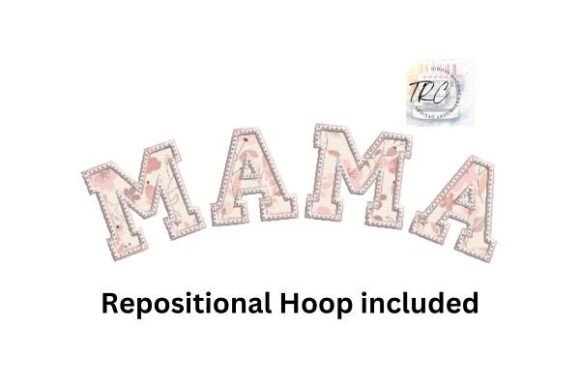 Mama Curved Appliqué