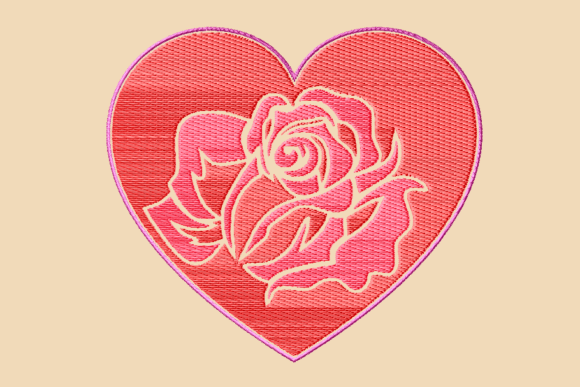 Red Rose in Heart: A Smart Choice for Small Business Embroidery