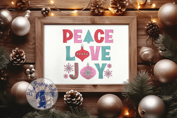 Retro Peace Love Joy