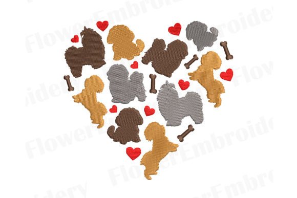 Shih Tzu Dog Embroidery