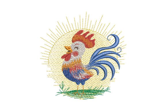 Sunny Rooster: A Craft Fair-Ready Bird Design